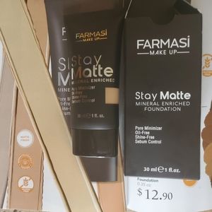 Nib Farmasi Stay Matte Foundation #6 Soft Beigr